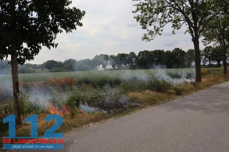 Bermbrand snel geblust in buitengebied van ’s Gravenmoer 112 De Langstraat