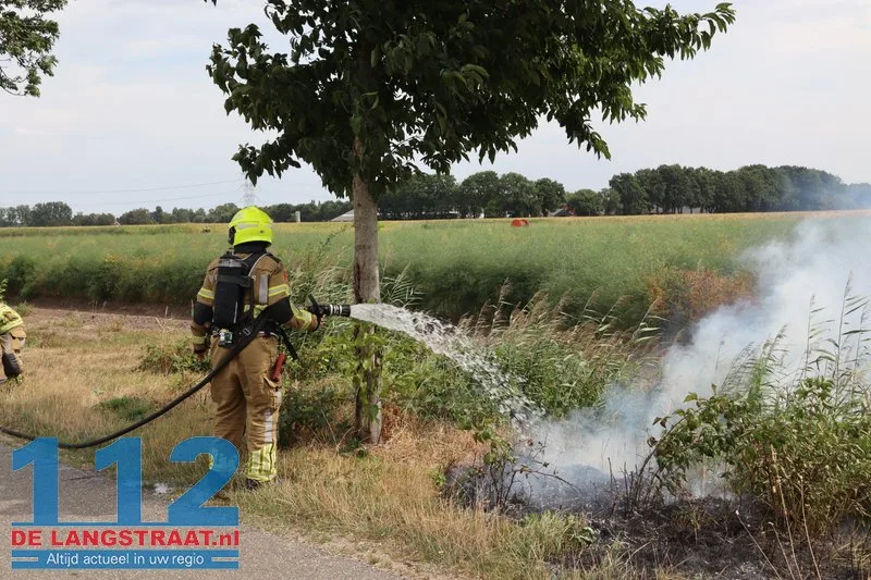 Bermbrand snel geblust in buitengebied van ’s Gravenmoer 112 De Langstraat