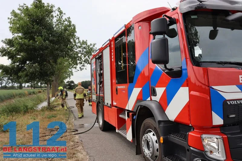 Bermbrand snel geblust in buitengebied van ’s Gravenmoer 112 De Langstraat