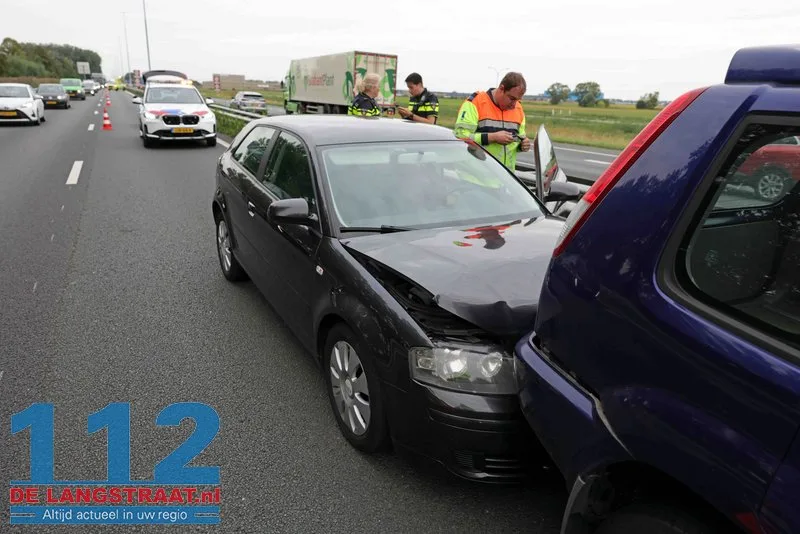 Kettingbotsing in spitsfile op A59 zorgt voor flinke vertraging richting Drunen 112 De Langstraat