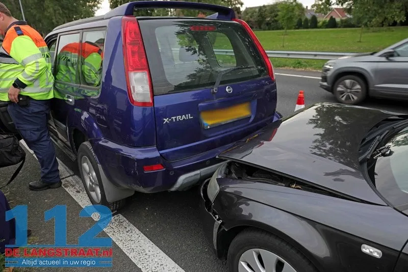 Kettingbotsing in spitsfile op A59 zorgt voor flinke vertraging richting Drunen 112 De Langstraat