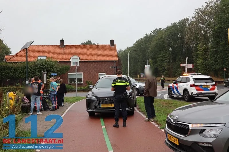 Fietser gewond bij aanrijding met auto in Loon op Zand 112 De Langstraat
