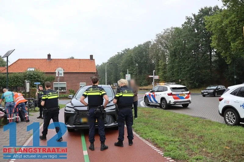 Fietser gewond bij aanrijding met auto in Loon op Zand 112 De Langstraat