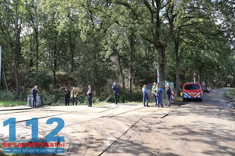 IBC met bitumen aangetroffen langs Veldstraat in Kaatsheuvel 112 De Langstraat