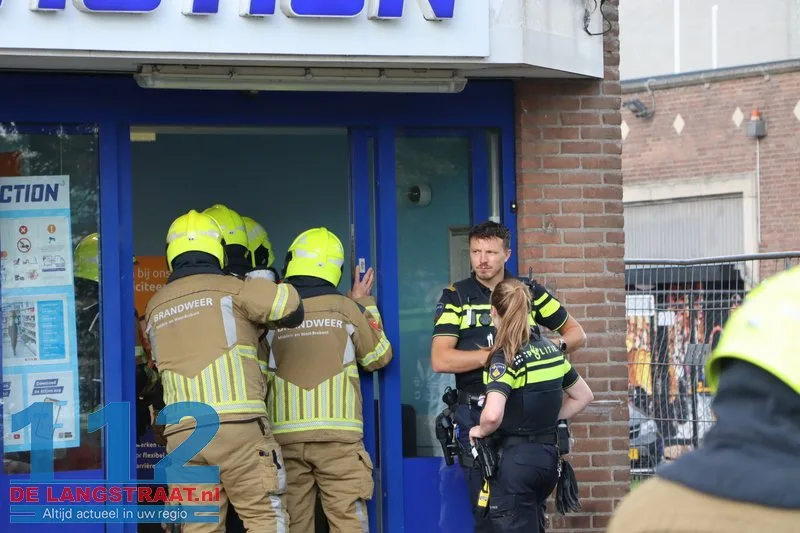Brandje bij Action in Kaatsheuvel veroorzaakt door accu van alarmsysteem 112 De Langstraat