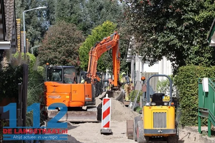 Graafwerkzaamheden veroorzaken gaslek en stroomstoring in Sprang-Capelle, enkele huizen zonder stroom 112 De Langstraat