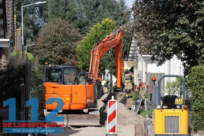Graafwerkzaamheden veroorzaken gaslek en stroomstoring in Sprang-Capelle, enkele huizen zonder stroom 112 De Langstraat