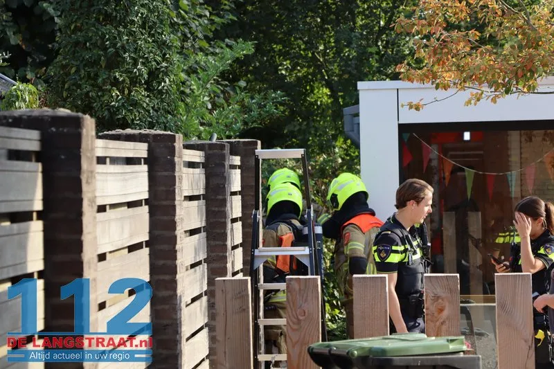 Buitenbrans loopt uit de hand Hendrik Chabotstraat Sprang-Capelle 112 De Langstraat