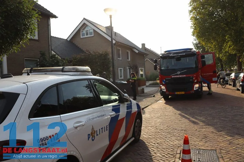 Buitenbrans loopt uit de hand Hendrik Chabotstraat Sprang-Capelle 112 De Langstraat