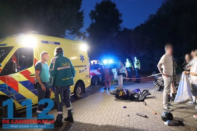 Scooterrijder zwaargewond bij botsing met auto in Sprang-Capelle 112 De Langstraat