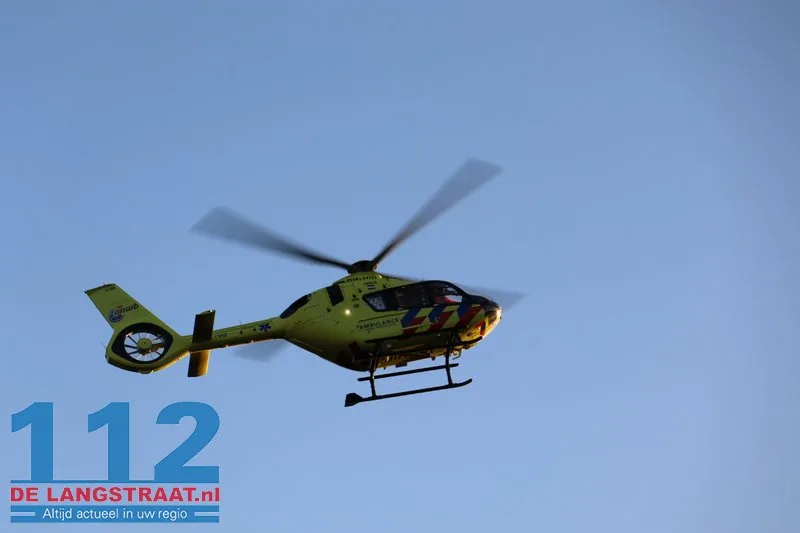Traumahelikopter ingezet voor medisch noodgeval bij jong kindje in Loon op Zand 112 De Langstraat