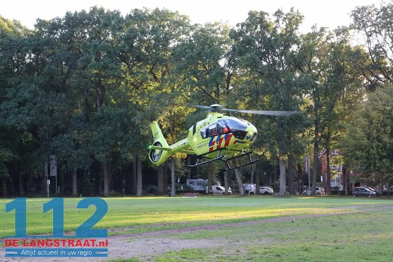 Traumahelikopter ingezet voor medisch noodgeval bij jong kindje in Loon op Zand 112 De Langstraat