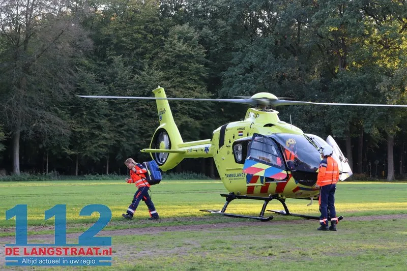Traumahelikopter ingezet voor medisch noodgeval bij jong kindje in Loon op Zand 112 De Langstraat