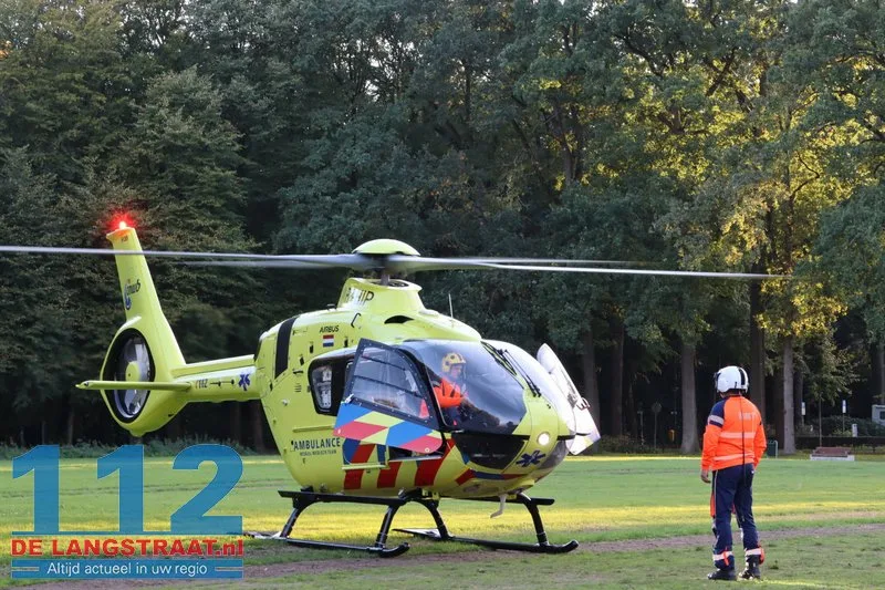 Traumahelikopter ingezet voor medisch noodgeval bij jong kindje in Loon op Zand 112 De Langstraat