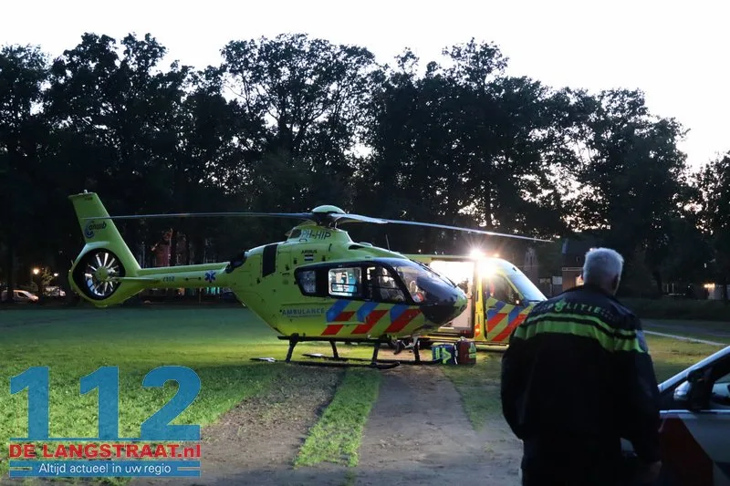 Traumahelikopter ingezet voor medisch noodgeval bij jong kindje in Loon op Zand 112 De Langstraat