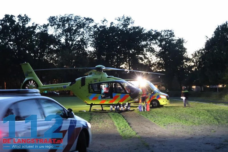 Traumahelikopter ingezet voor medisch noodgeval bij jong kindje in Loon op Zand 112 De Langstraat