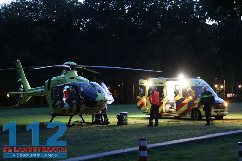Traumahelikopter ingezet voor medisch noodgeval bij jong kindje in Loon op Zand 112 De Langstraat