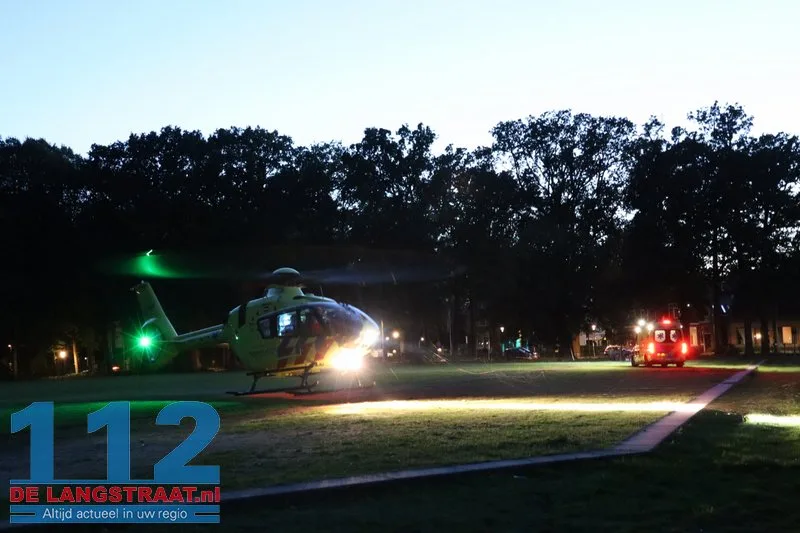 Traumahelikopter ingezet voor medisch noodgeval bij jong kindje in Loon op Zand 112 De Langstraat